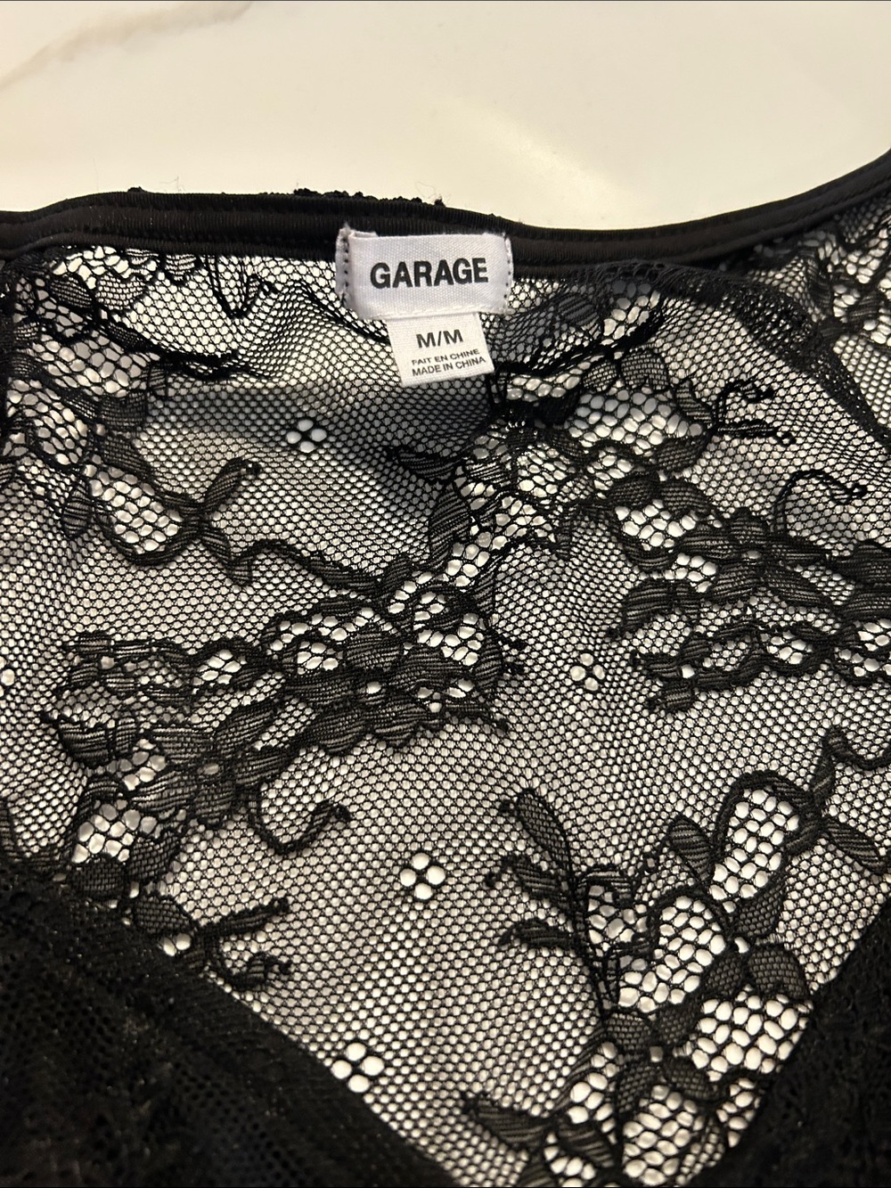 GARAGE Black Lace Longline Underwire Bralette - Picture 3 of 4